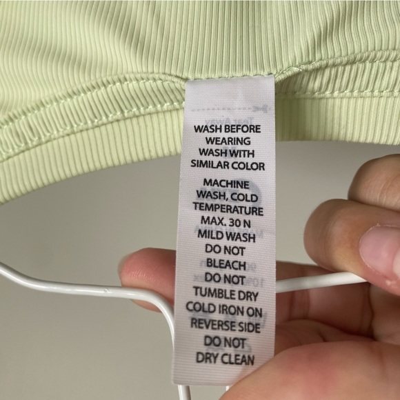 Zyia Active Primo Ribbed Long Sleeve Tee T-Shirt • Pistachio Green • M Medium - Picture 13 of 14